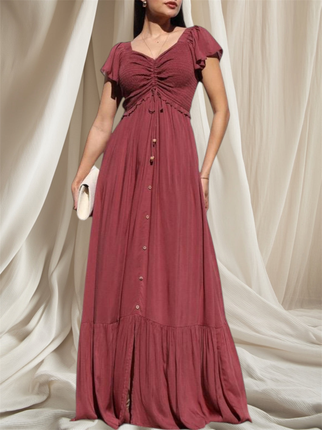 6999 smoked top maxi dress