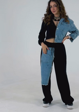 1029 Denim jogger Plus set