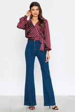 Satin Stripe top