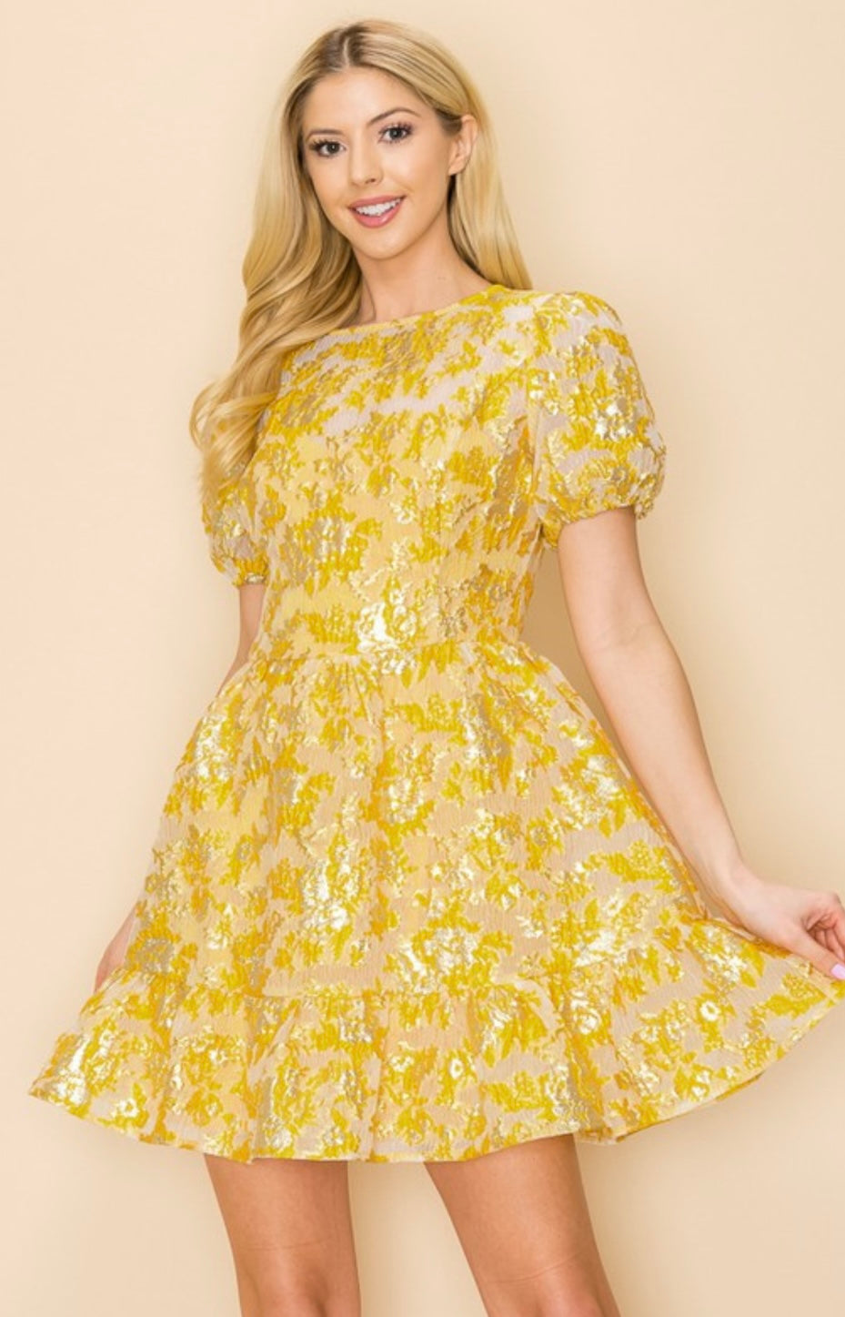 Kerelyn puff sleeves mini dress