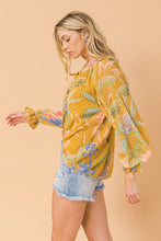 LT1109 Printed Woven top