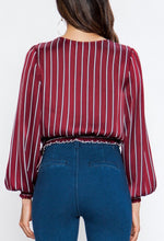 Satin Stripe top